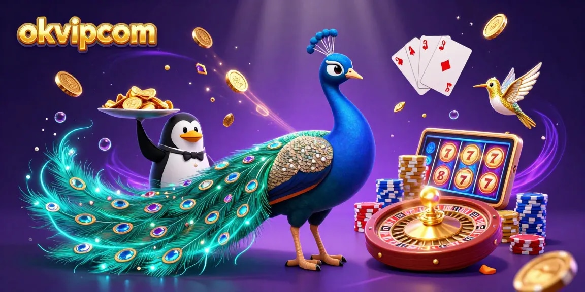 Experience winning moments at okvipcom with lively casino characters, glittering gems, and dynamic game elements.