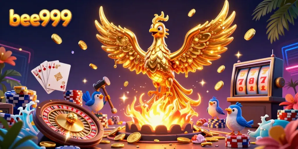 Experience thrilling games with bee999, where golden phoenix meets exciting casino elements.