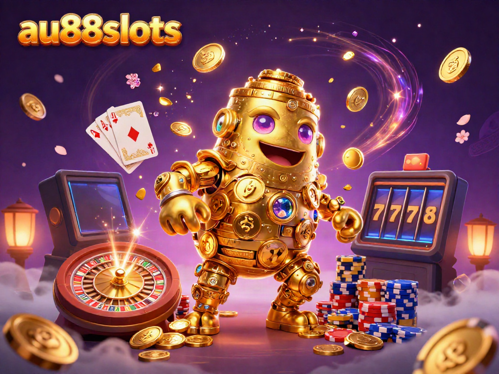 Engage with au88slots and win big on dynamic casino games featuring a golden golem.