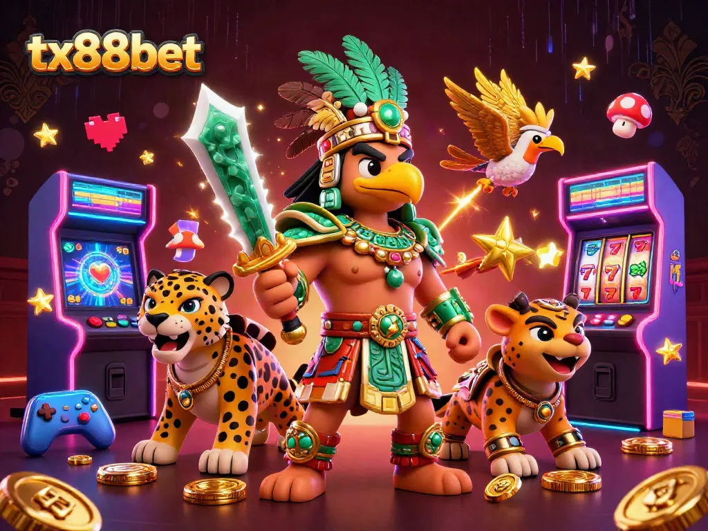 Experience the thrilling adventures of tx88bet with dynamic characters and vibrant casino elements.