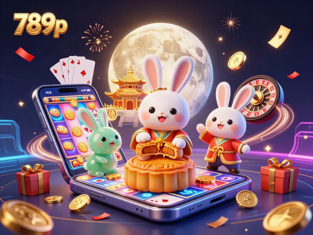 Join the excitement at 789p with a vibrant casino scene filled with festive illustrations and gaming elements.