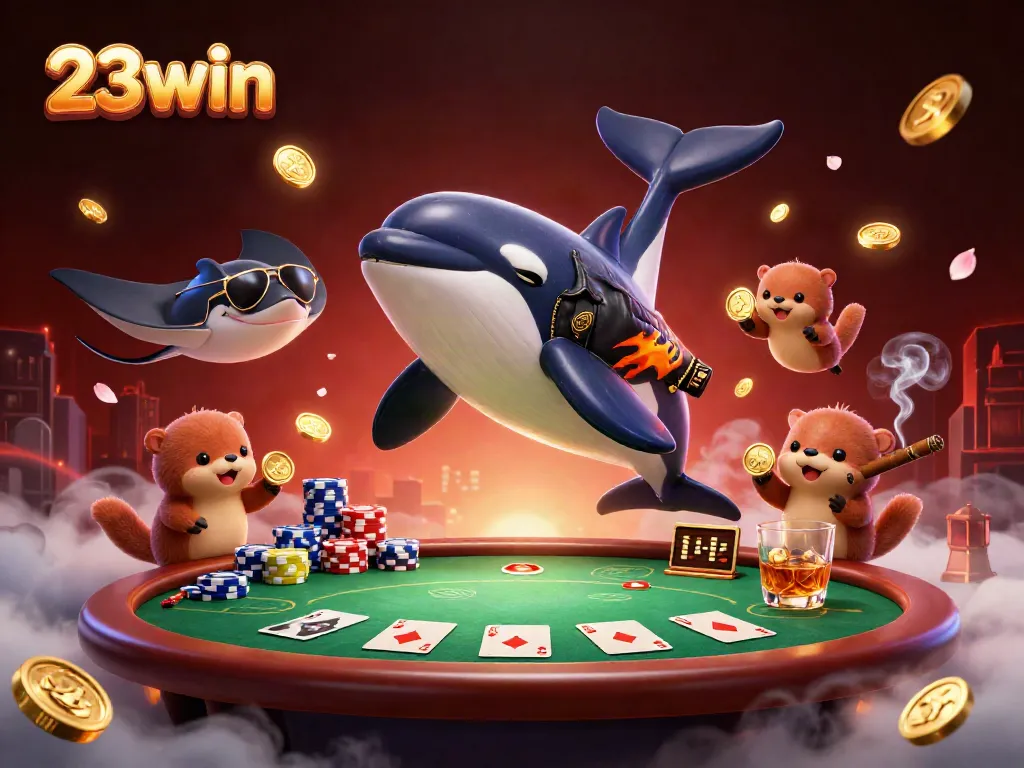 Engage with thrilling gaming at 23win through dynamic 3D casino characters and vibrant elements.