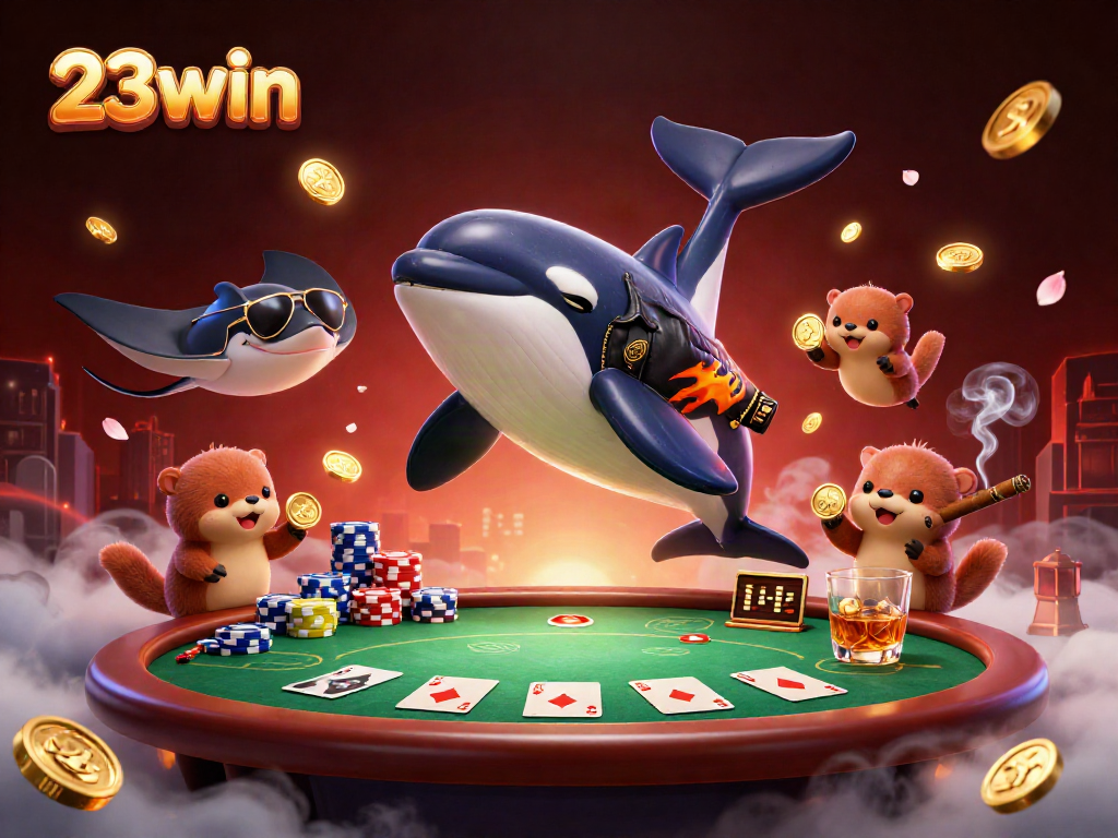 Engage with thrilling gaming at 23win through dynamic 3D casino characters and vibrant elements.