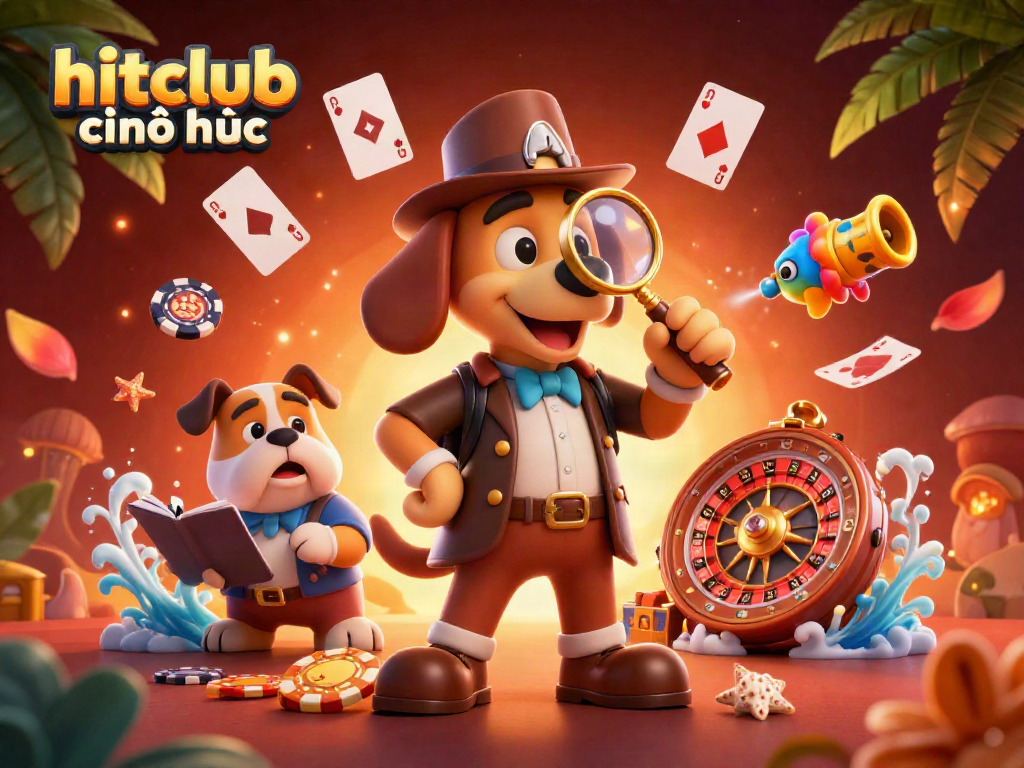 Engage in thrilling stakes with hitclub chính thức as a detective and bulldog uncover casino treasures.