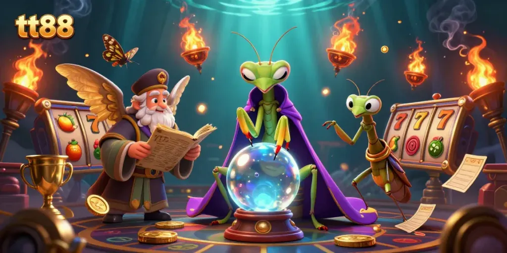 Experience thrilling jackpot gameplay with tt88 in this vibrant 3D casino scene full of action.