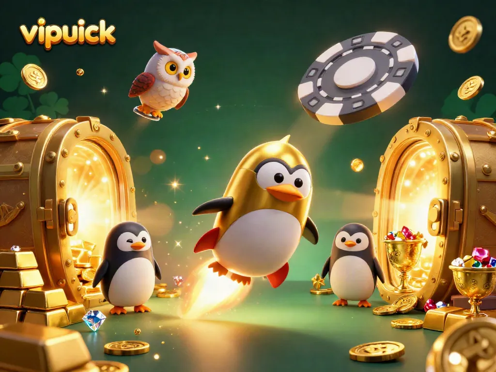 Experience the thrill with vipluck, as vibrant 3D characters dive into casino adventures.