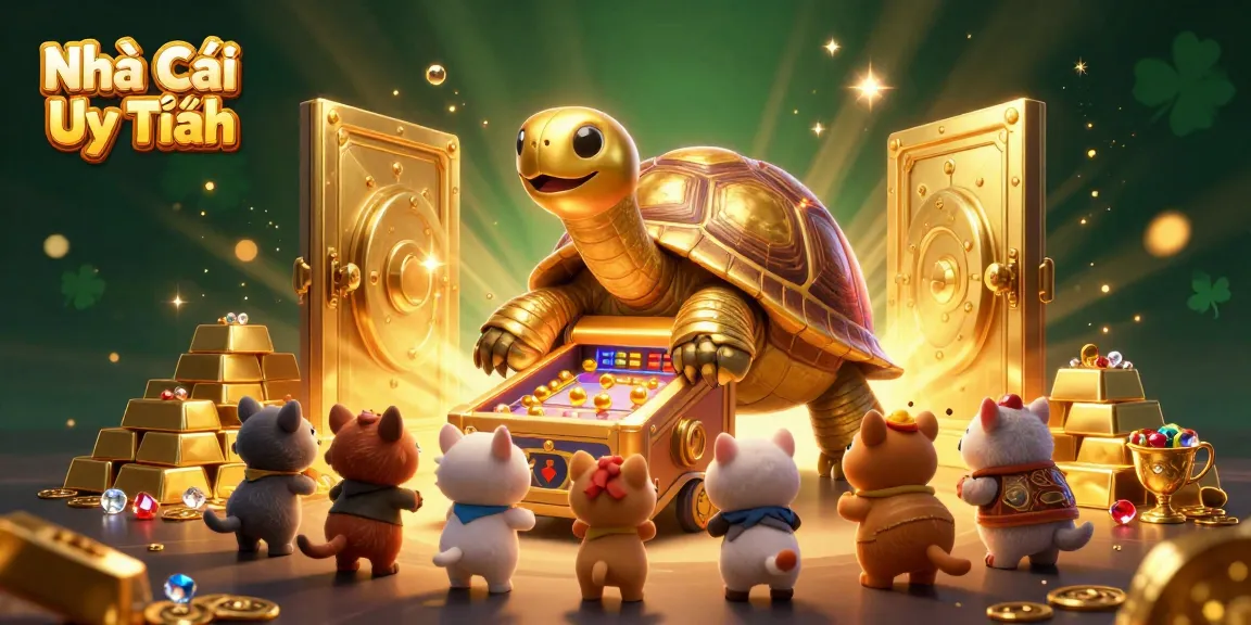 Excited animals engage at Nhà Cái Uy Tín's games with dazzling treasures sparkling in a casino setting.