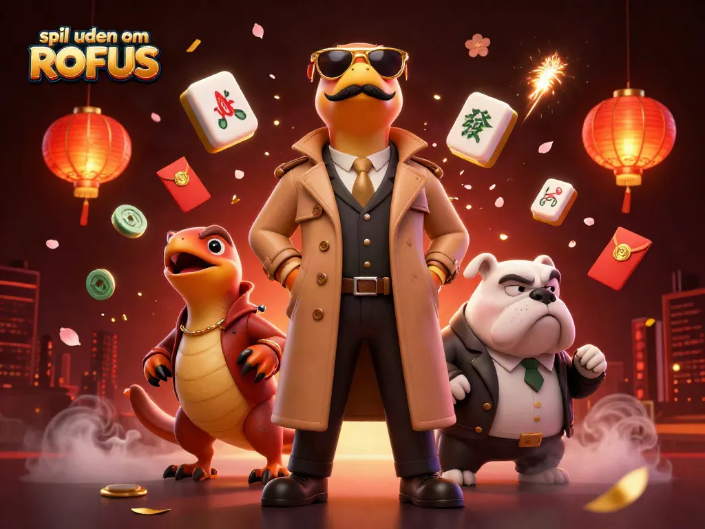 Experience spil uden om ROFUS with raptors disguised as a tall player entering a VIP casino.