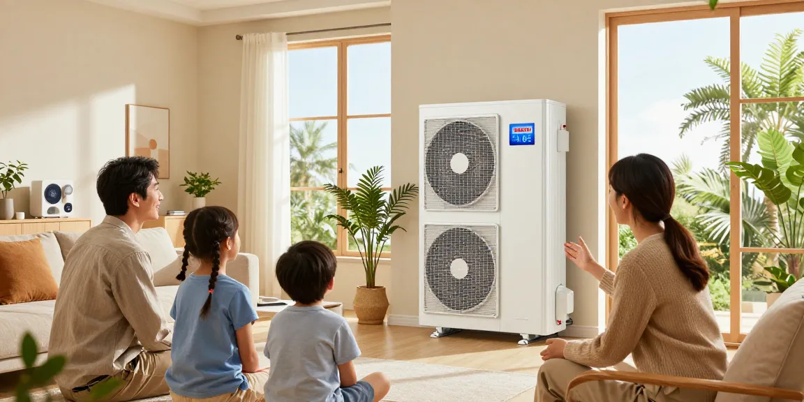 Family exploring benefits of wärmepumpe bosch in a cozy home environment with energy-efficient appliances and natural light.