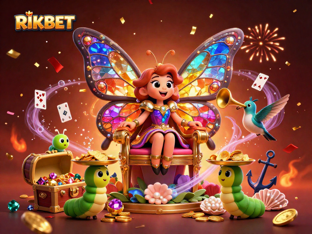 Join the thrilling experience at RIKBET with our vibrant casino scene showcasing excitement and energy.
