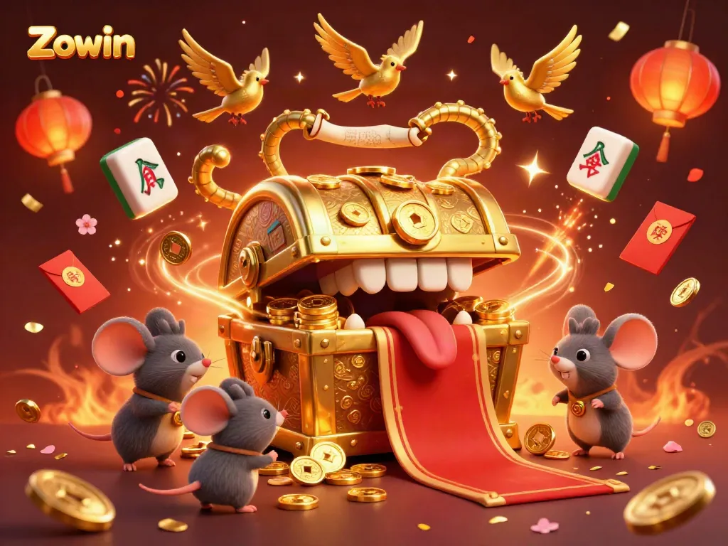 Zowin offers thrilling gaming experiences with golden treasures, fortune symbols, and festive spirits.
