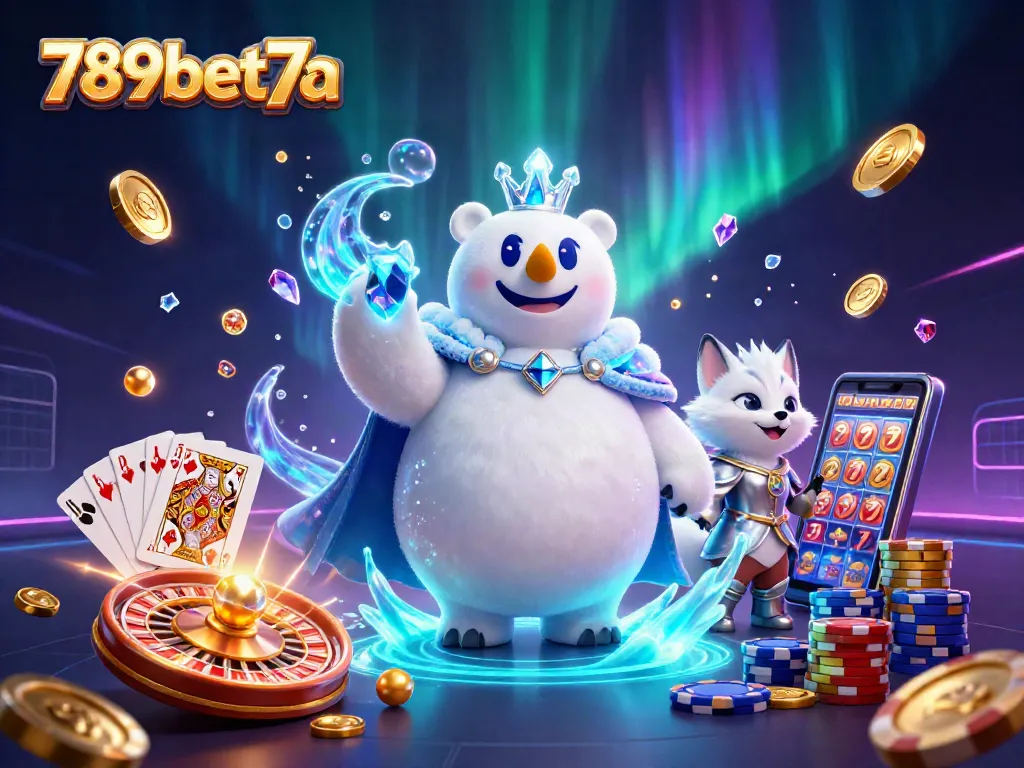 Experience thrilling gaming with 789bet7a, featuring vibrant characters and casino elements.