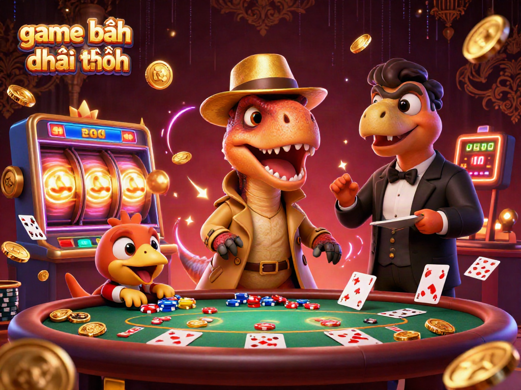 Experience thrilling game đánh bài đổi thưởng action with vibrant characters at a blackjack table.