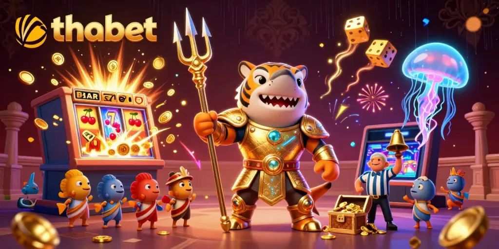 Experience thrilling gaming adventures at thabet with an underwater colosseum casino scene featuring a tiger shark.