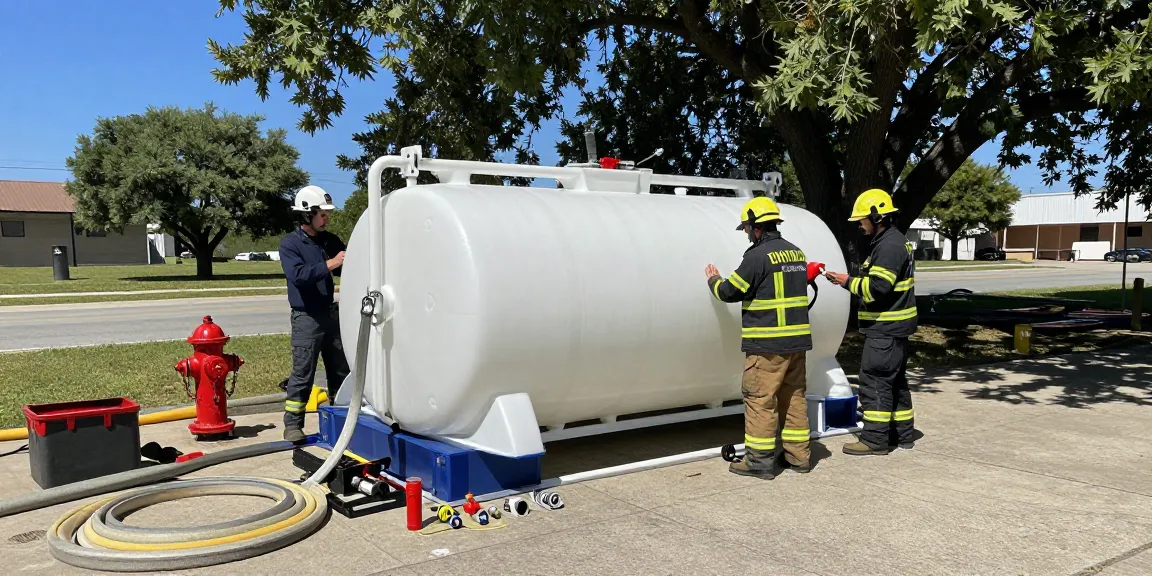 Löschwasserzisterne mieten für effiziente Brandschutzlösungen im Freien.