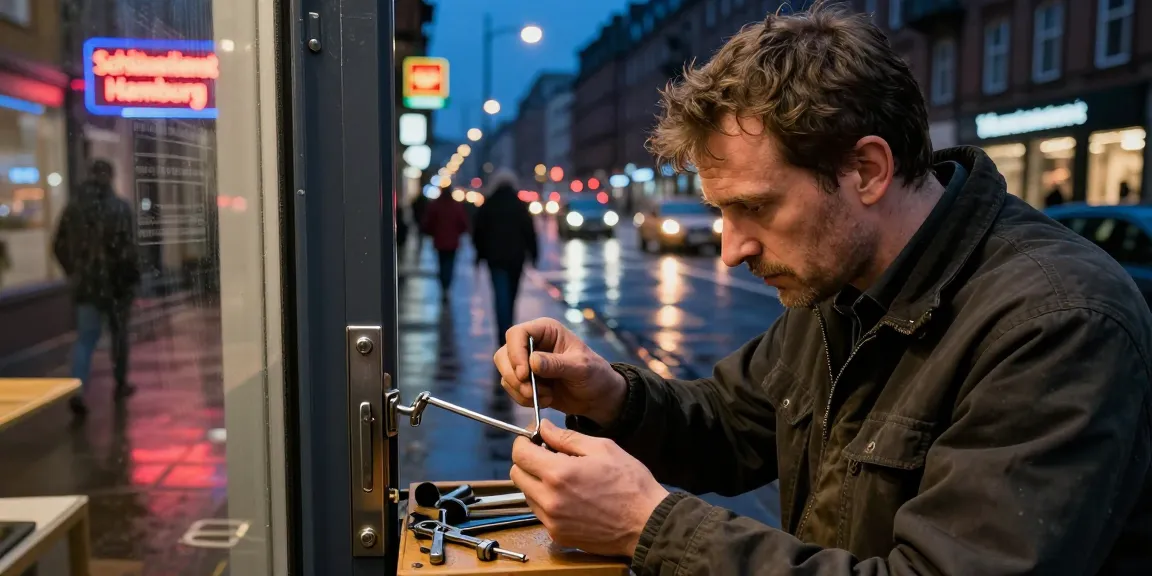 Schlüsseldienst Hamburg: Professioneller Schlüsseldienst bei nächtlicher Türöffnung in Hamburg