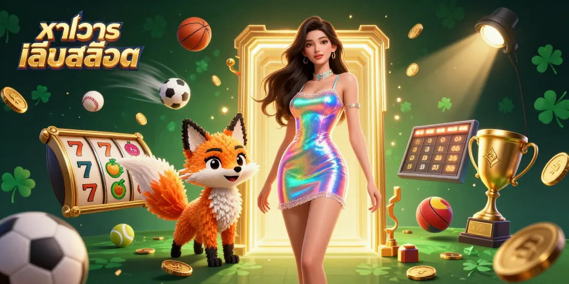 Experience ทดลองเล่นสล็อต in an engaging, vibrant casino scene filled with dynamic gaming elements and rich visuals.