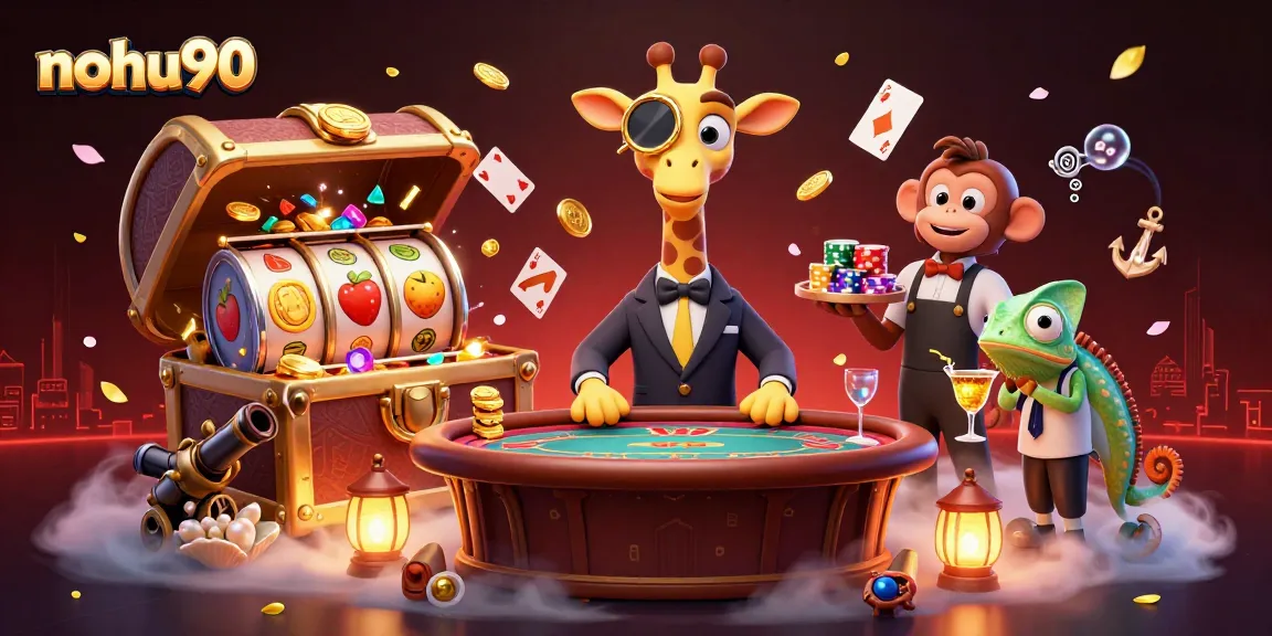 Experience thrilling gaming adventures at nohu90 with high-roller giraffe and dynamic casino elements.