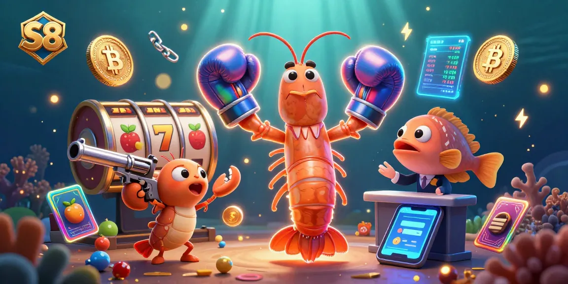 S8 offers thrilling jackpot slots with vivid gambling elements and a playful ocean theme.