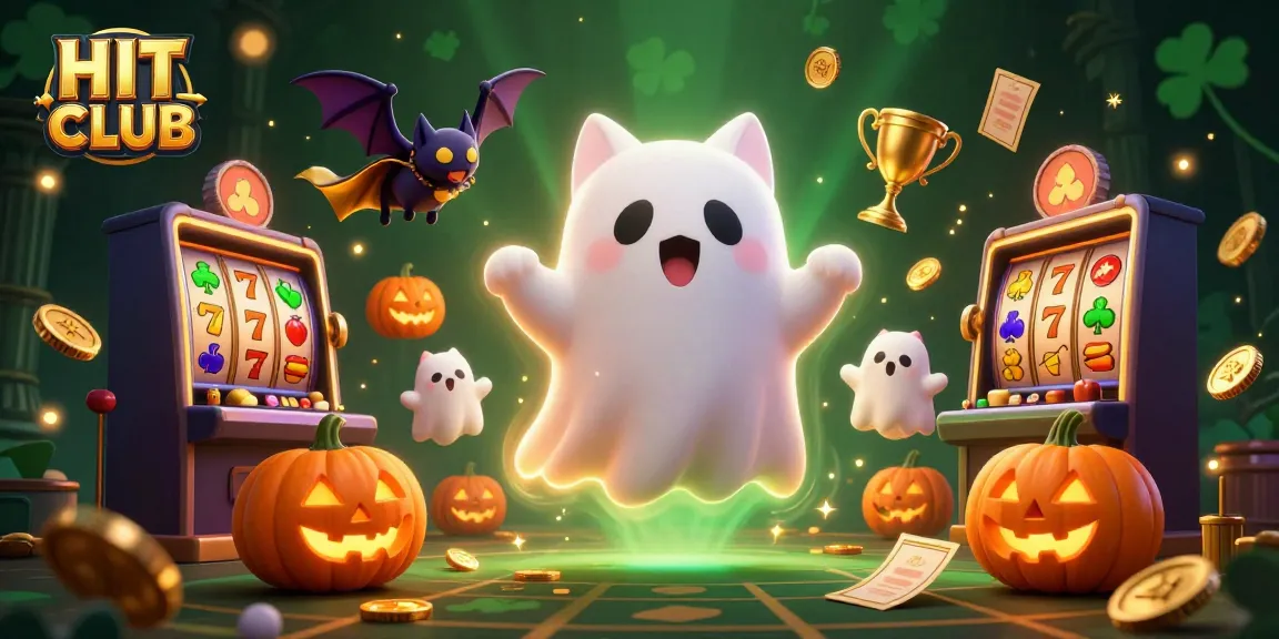 Join the excitement at HIT CLUB slot games with a ghost cat, vampire bat, and shimmering jackpots!
