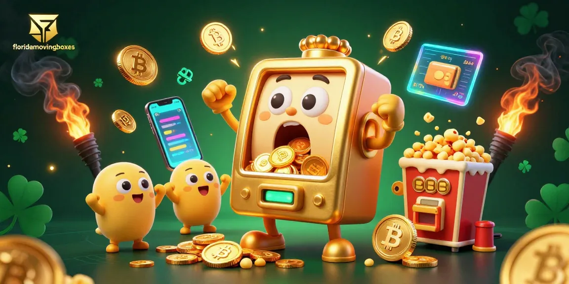 Spin to win at floridamovingboxes as the golden slot machine bursts with coins!