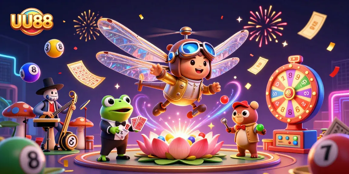 Experience thrilling gaming at UU88 with vibrant casino activities and engaging characters.