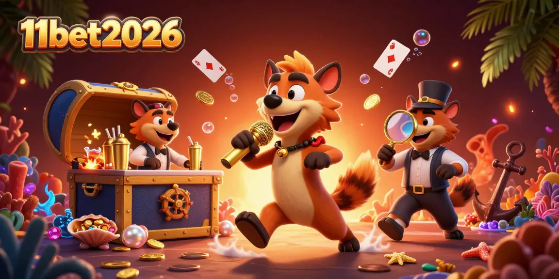 Engage with 11bet2026 at a vibrant comedy casino featuring hyenas enjoying various games.