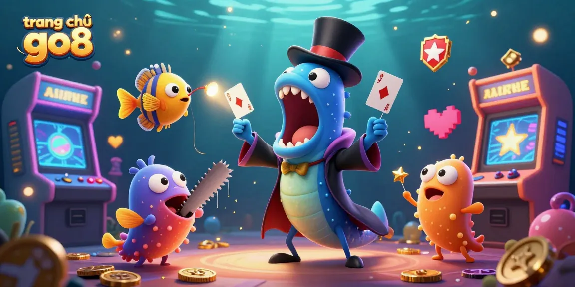 Experience the exciting trang chủ go8 atmosphere with unique characters performing in an engaging casino scene.