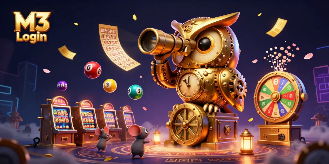 Experience the thrill of M3 Login with our vibrant casino scene featuring engaging characters and game elements.