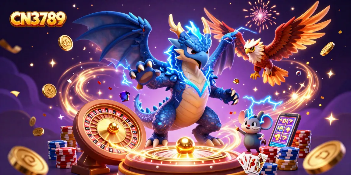 Experience exciting gameplay with CN3789's vibrant casino elements and dynamic characters.