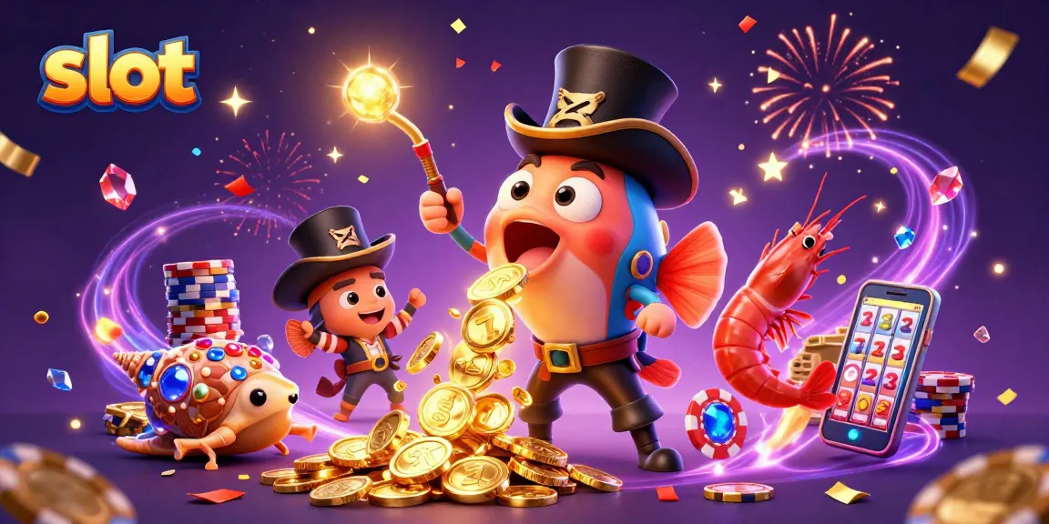 Putar slot dengan jackpot besar di gambar penuh warna, menampilkan uang logam bersinar dan simbol keberuntungan.