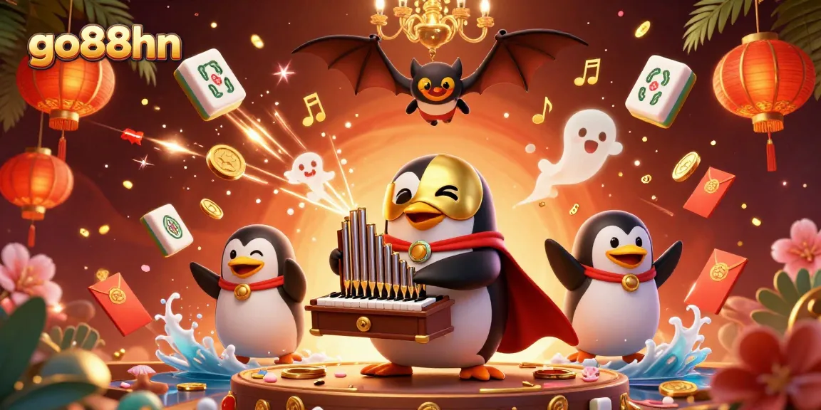 Experience thrilling gameplay at go88hn with a vibrant 3D animated casino scene full of action.