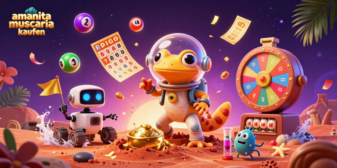 Experience thrilling amanita muscaria kaufen with vibrant 3D casino illustration featuring engaging game elements.