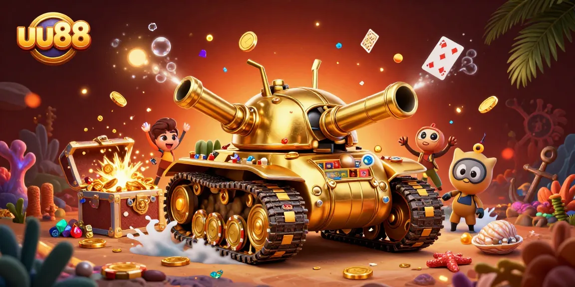 Experience excitement with uu88 featuring a vibrant digital casino scene full of dynamic gambling action.