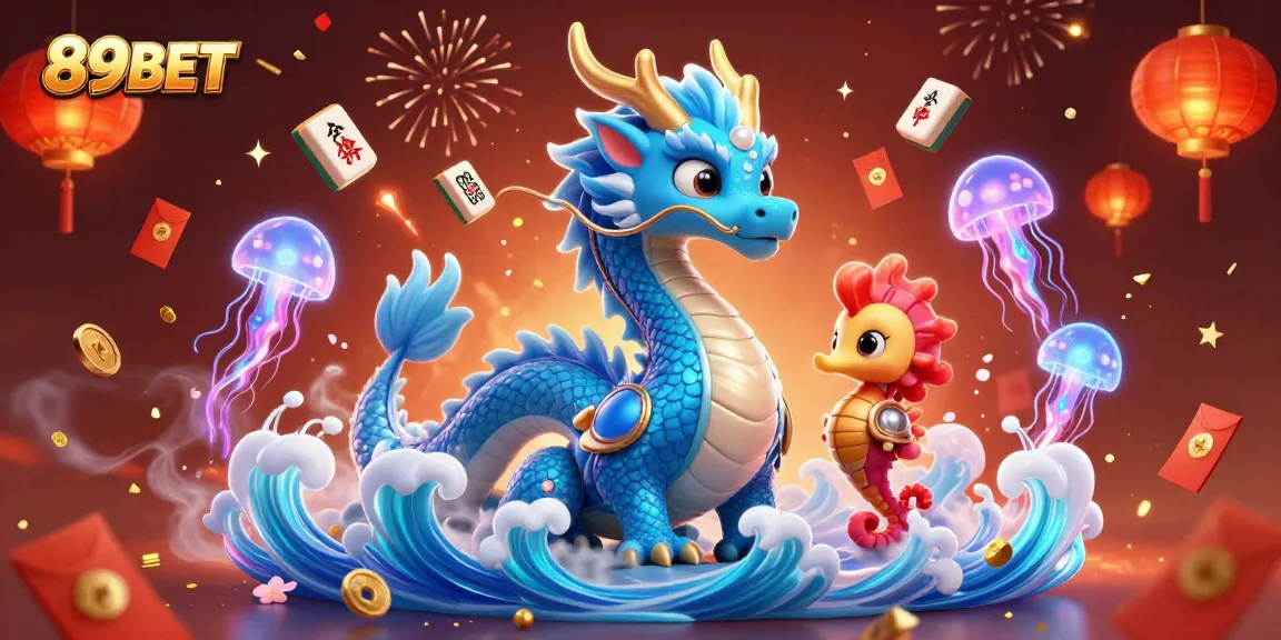 Engage in thrilling gaming with 89BET's vibrant 3D illustration of casino excitement!