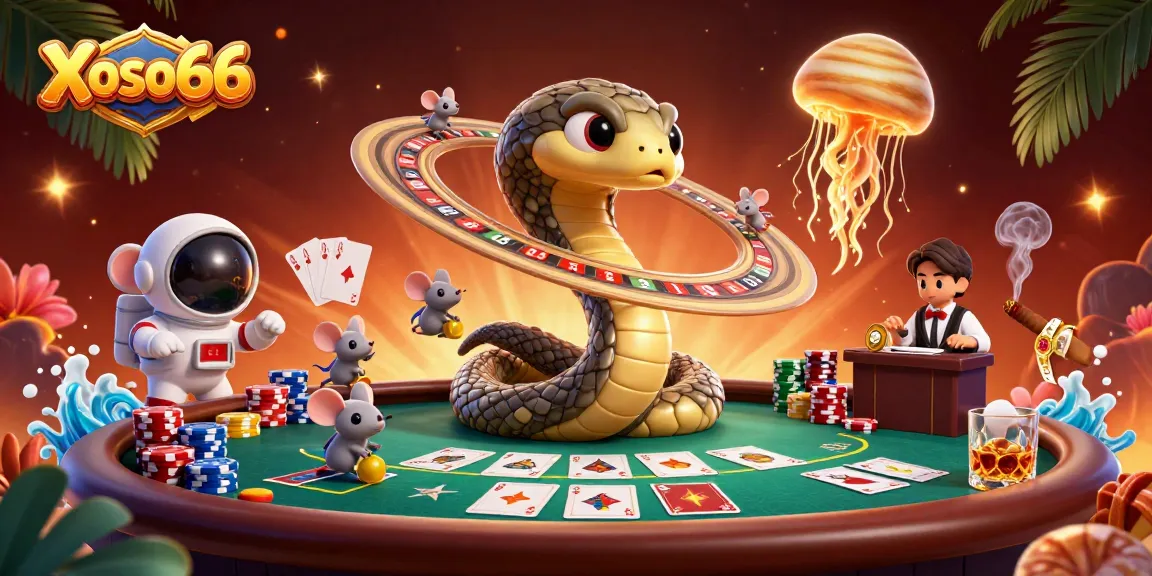 Xoso66 offers a thrilling gambling experience with an exciting cosmic casino theme featuring dynamic gaming elements and engaging characters.