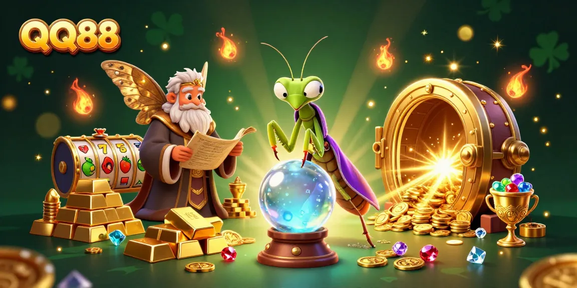 Experience thrilling gameplay at QQ88 with vibrant casino adventure featuring lucky charms and wealth.