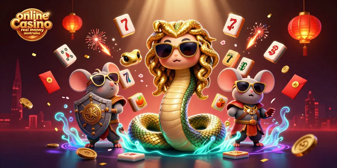 Experience the excitement of online casino real money Australia with a vibrant 3D illustration full of energy.